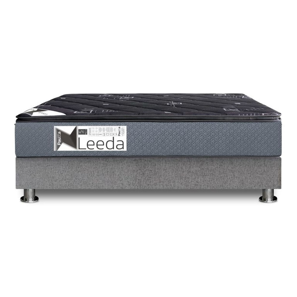 CAMA PAUZA BOX TARIMA LEEDA 2PLZ PILLOW TOP Negro