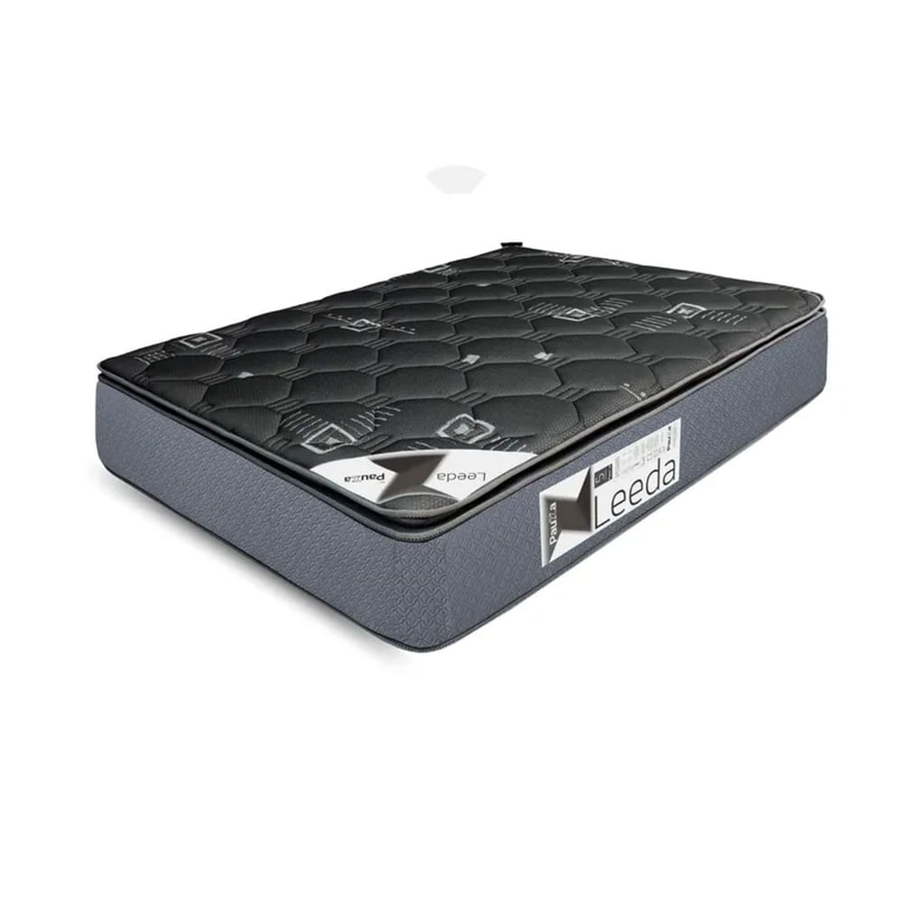 COLCHON PAUZA LEEDA KING PILLOW TOP BLACK Negro