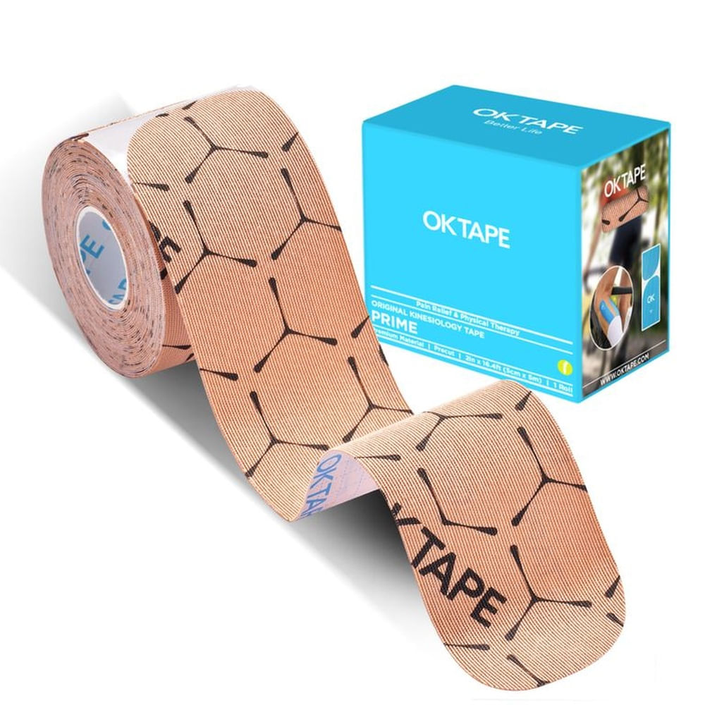 Ok Tape Prime Kinesiotape, Venda Kinesiologica beige OK Hexagonal