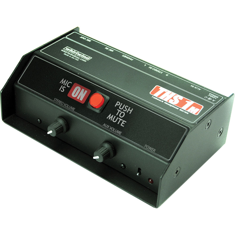 Whirlwind THS 1M Caja de Auriculares Talkback con Interruptor Push-to-Mute Whirlwind THS 1M Caja de Auriculares Talkback con Interruptor Push-to-Mute