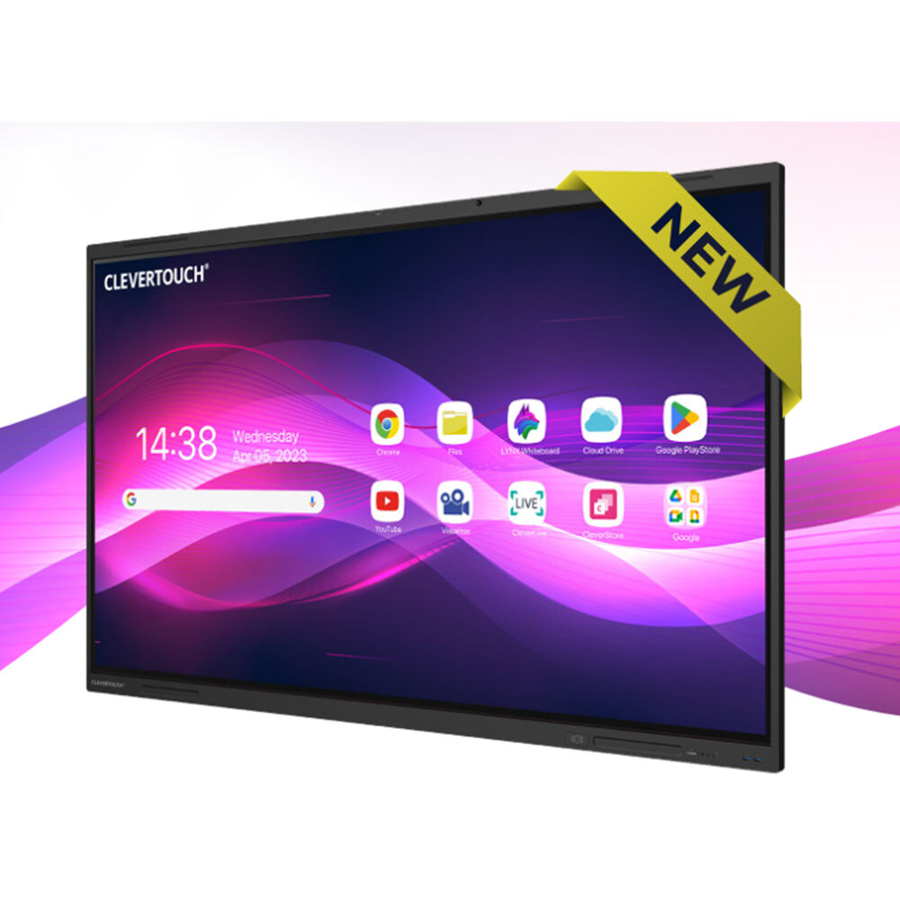 Clevertouch IMPACT Lux 2 75"" UHD 4K Monitor Táctil Comercial con Android 15, 60W Altavoce