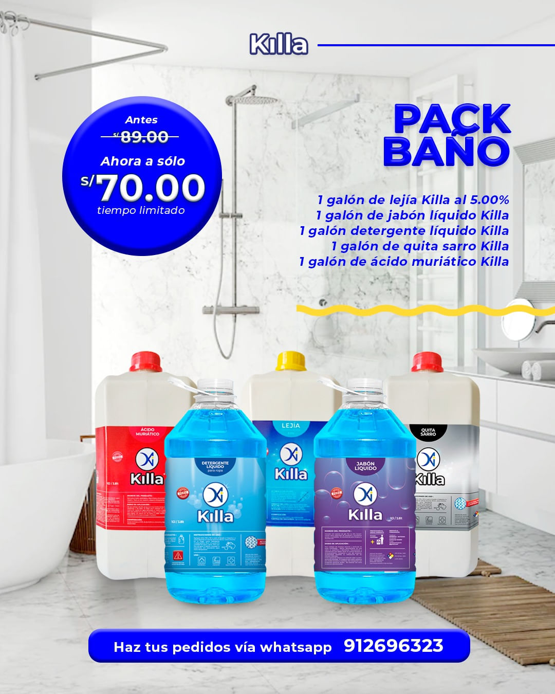 Pack Baño Killa