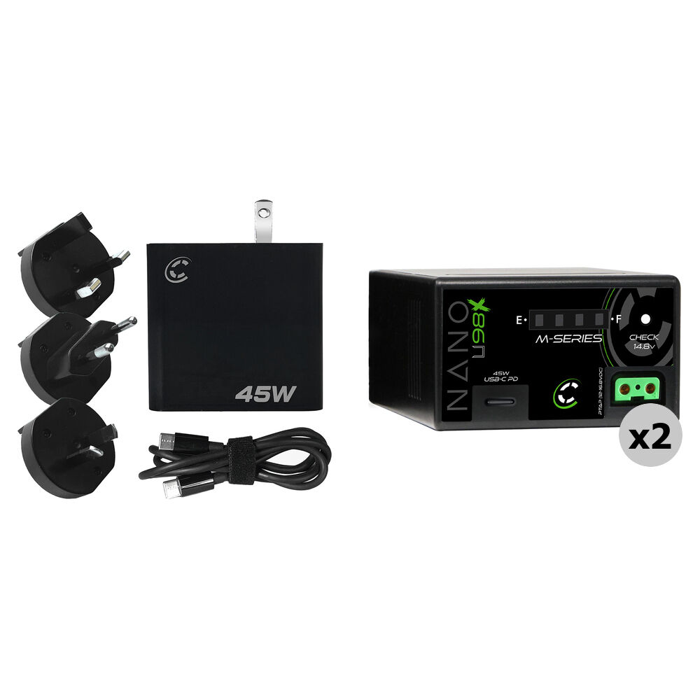 Core SWX NANO-U98X Kit de 2 Baterías BP-U-Type con Cargador XPD-45