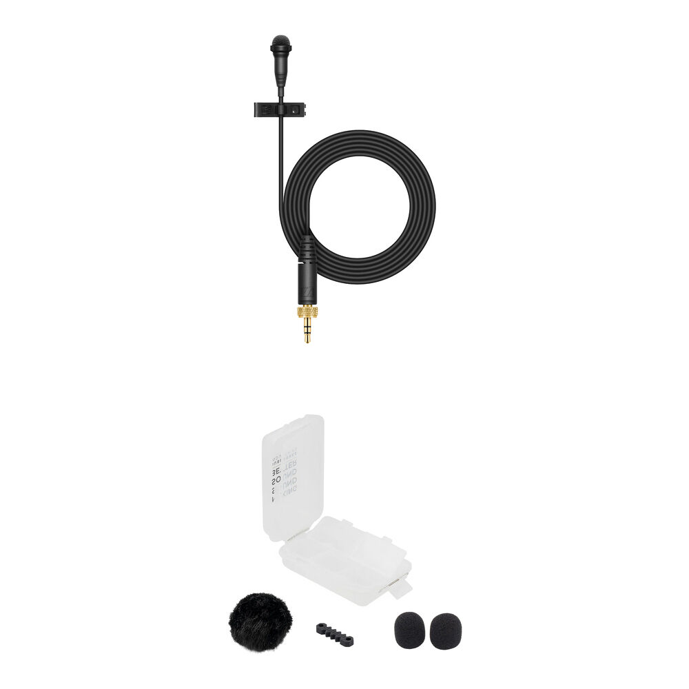 Sennheiser ME 2 Mic Kit con Protección contra Viento - Omnidireccional, Incluye Bubblebee