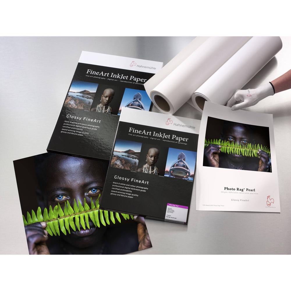 Hahnemuhle Papel Photo Rag Pearl 36"" x 39' - 320 gsm, 100% Algodón, Acabado Perlado, Libr