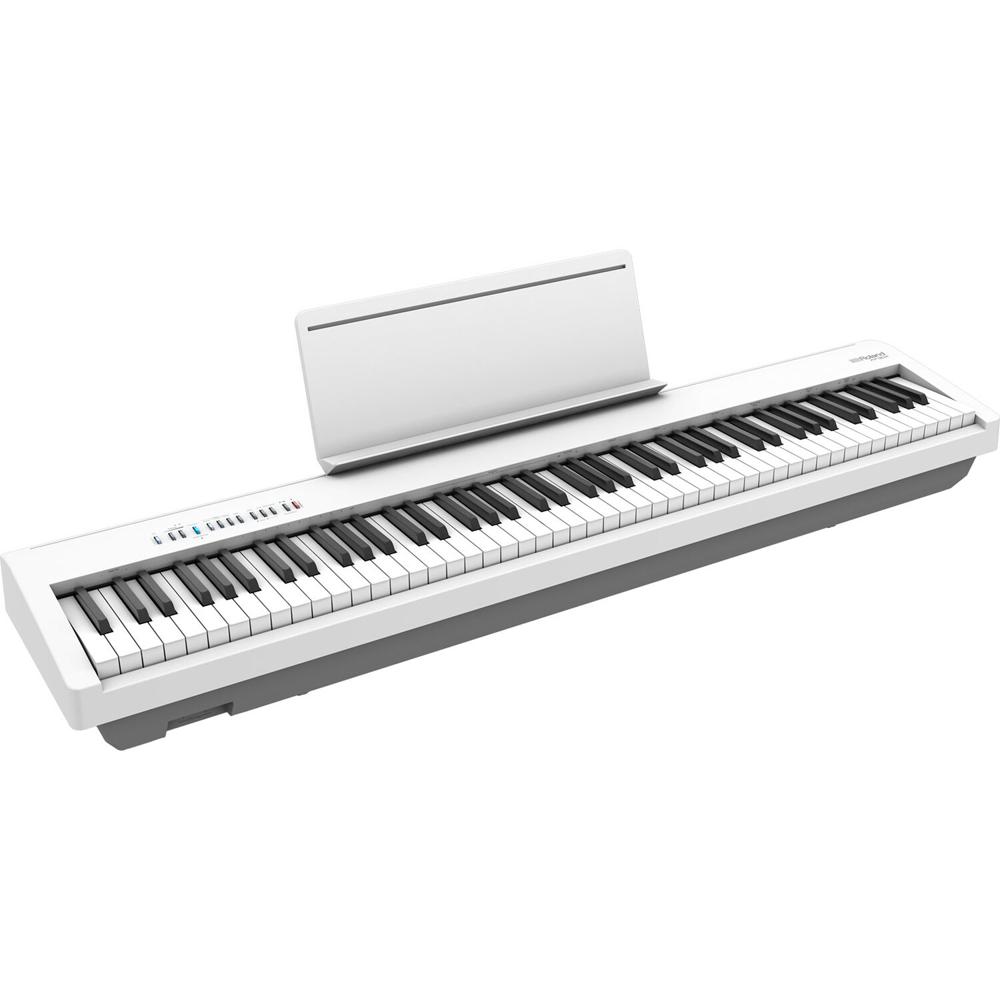 Roland Piano Digital FP-30X Blanco - Teclado PHA-4 de 88 Notas, Sonido SuperNATURAL, Conec
