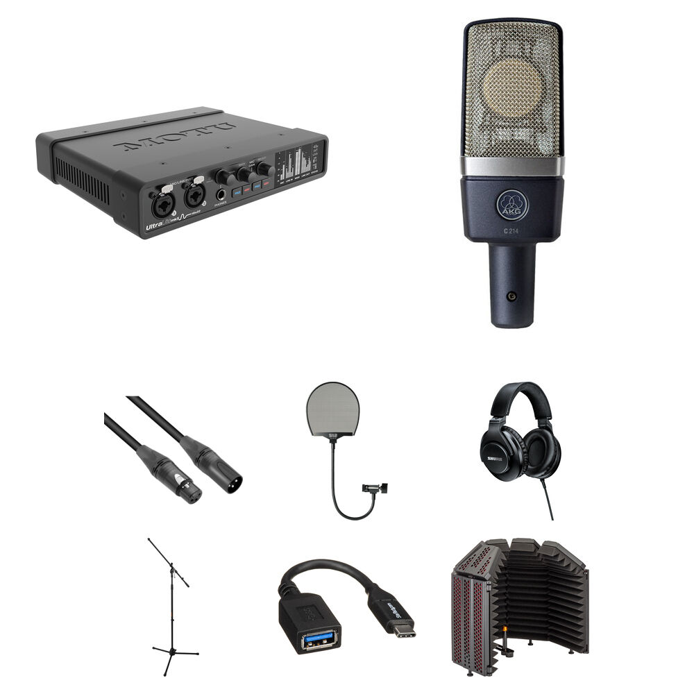 MOTU UltraLite-mk5 Interfaz de Audio/MIDI USB-C con Kit de Voz