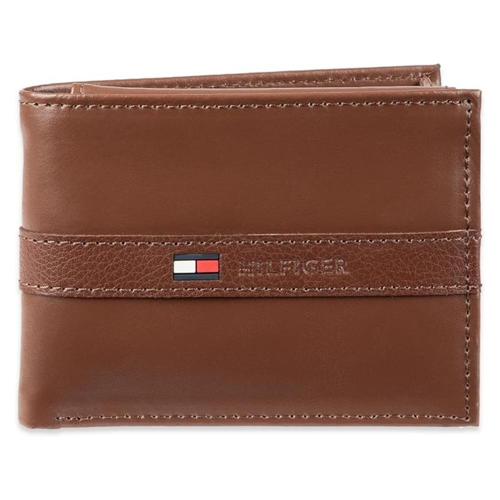 Billetera Tommy Hilfiger Cuero Delgada - Marrón Claro