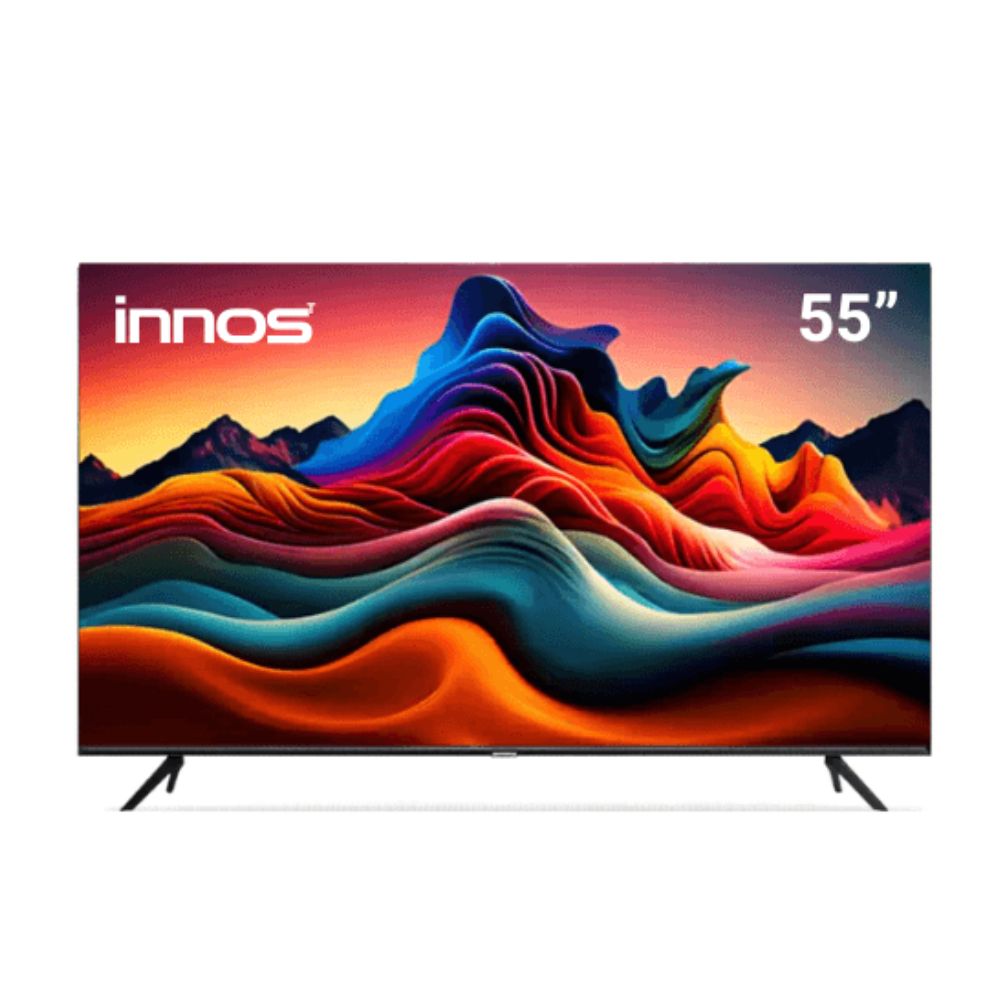 Televisor Smart TV Innos 55 pulgadas 4K UHD QLED Google TV - 2GB RAM 64GB ROM