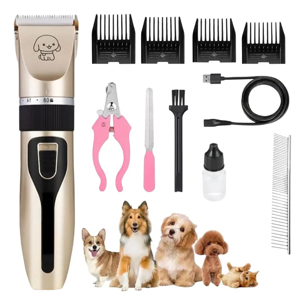 Cortador De Pelo Maquina Mascota Perro Inalambrica Bateria