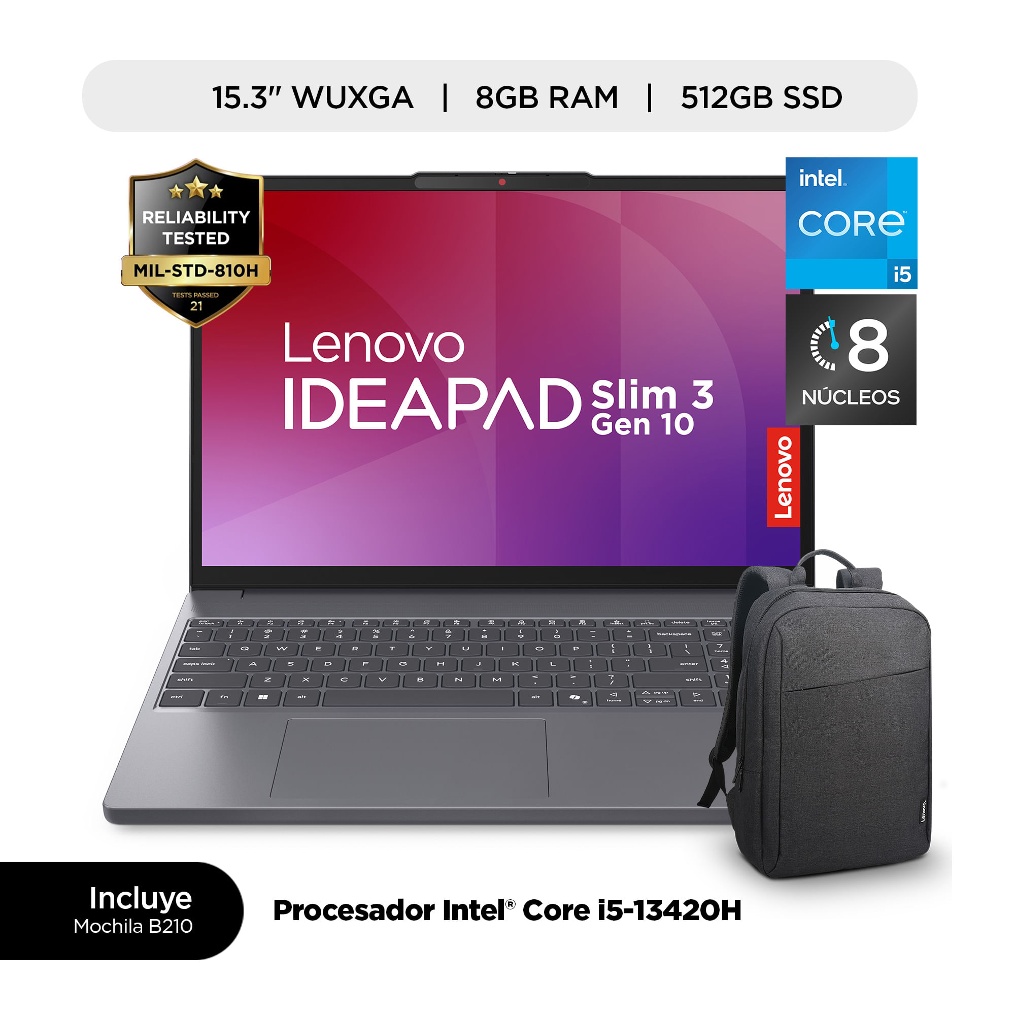 Laptop LENOVO IPS 3 15IRH10 15"" Intel Core i5 13420H 8GB 512GB SSD