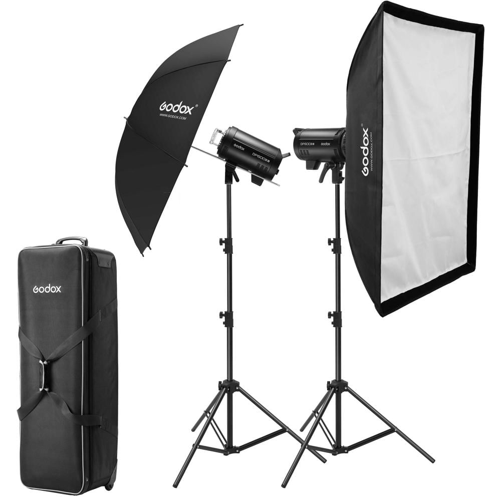 Godox DP600IIIV Kit de Flash Profesional 600Ws con Luz LED y Accesorios
