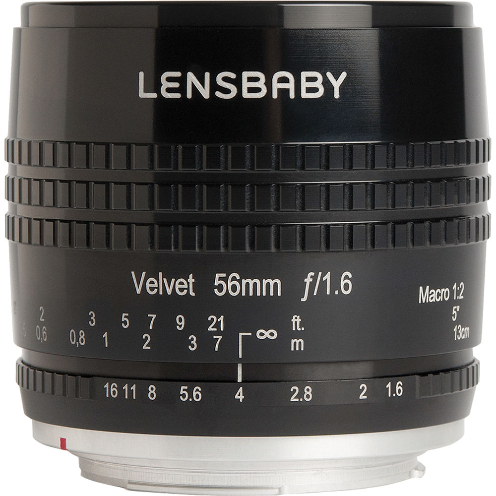 Lensbaby Velvet 56mm f/1.6 Lente para Nikon F - Diseño Óptico Singlet-Doublet-Singlet, C
