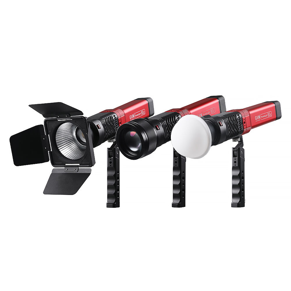 GVM PD60C Kit de Monolight LED RGB Portátil (3 Luces) - Control RGB Completo, CCT 2700-68