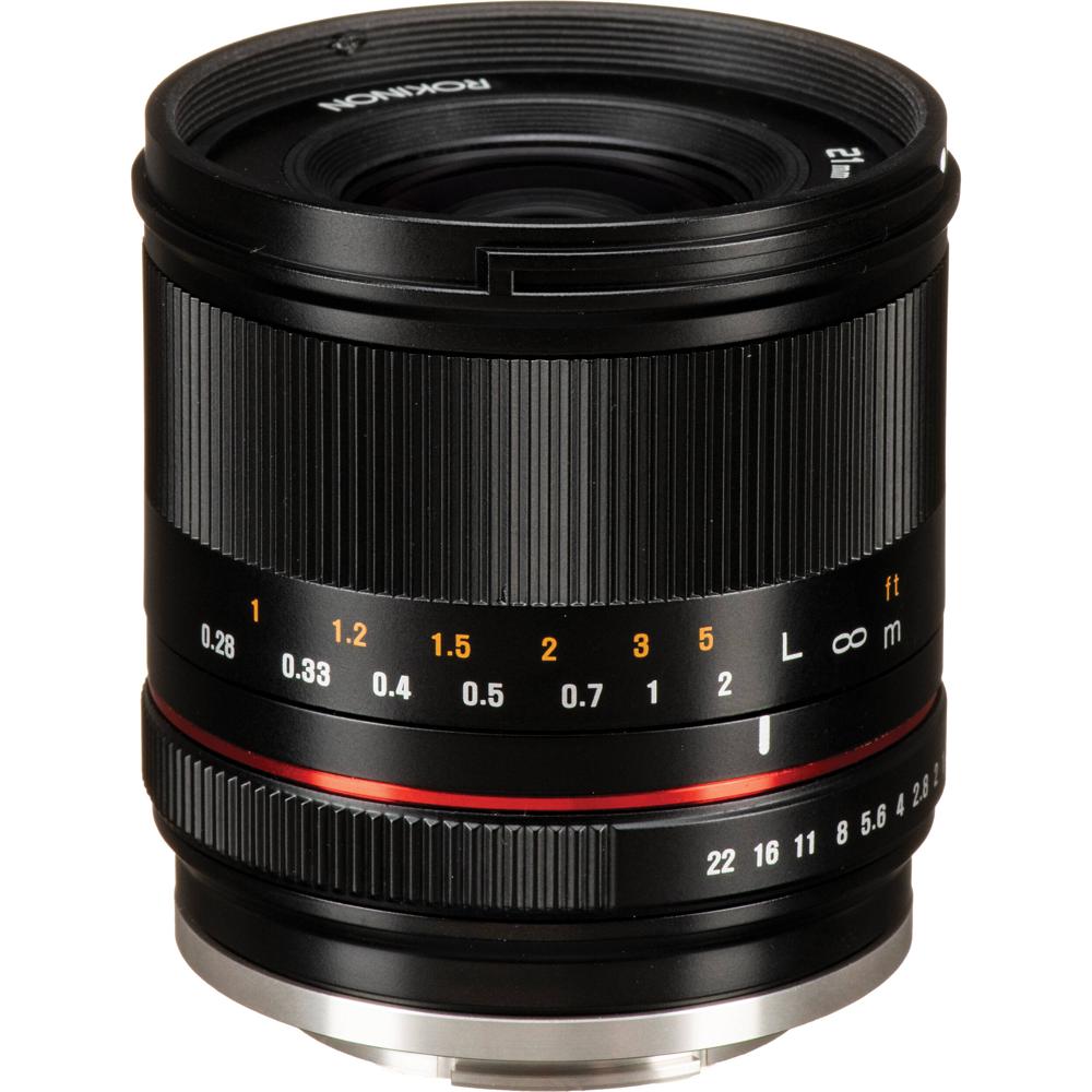 Rokinon 21mm f/1.4 Lente para Canon EF-M - Apertura f/1.4, 3 Elementos Asféricos, Ultra M