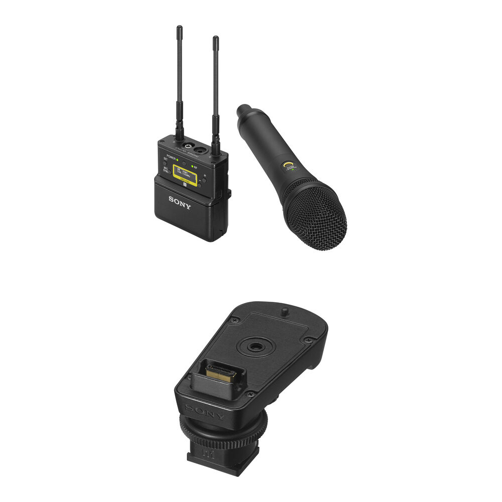 Sony UWP-D22 Kit de Micrófono Inalámbrico de Mano para Cámara con Adaptador Digital MI
