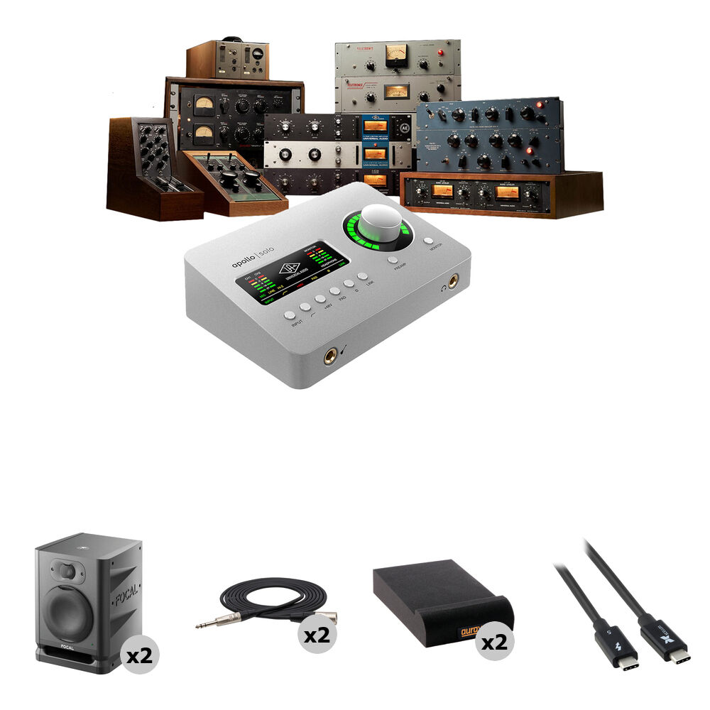 Universal Audio Apollo Solo USB Heritage Edition Interfaz de Audio 2x4 USB-C con Kit de Me