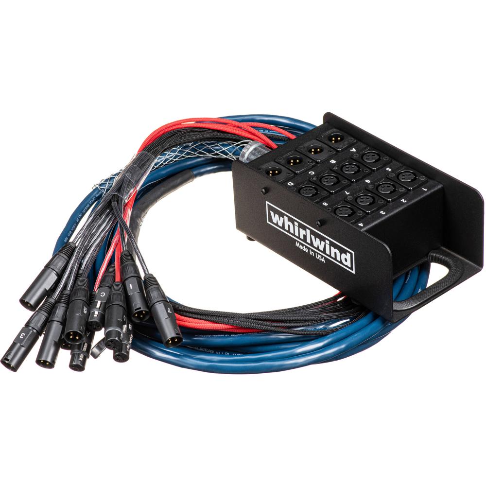 Whirlwind Snake Medusa Standard 8 Canales 8x4 (50') - Cable Multipar con Conectores XLR y