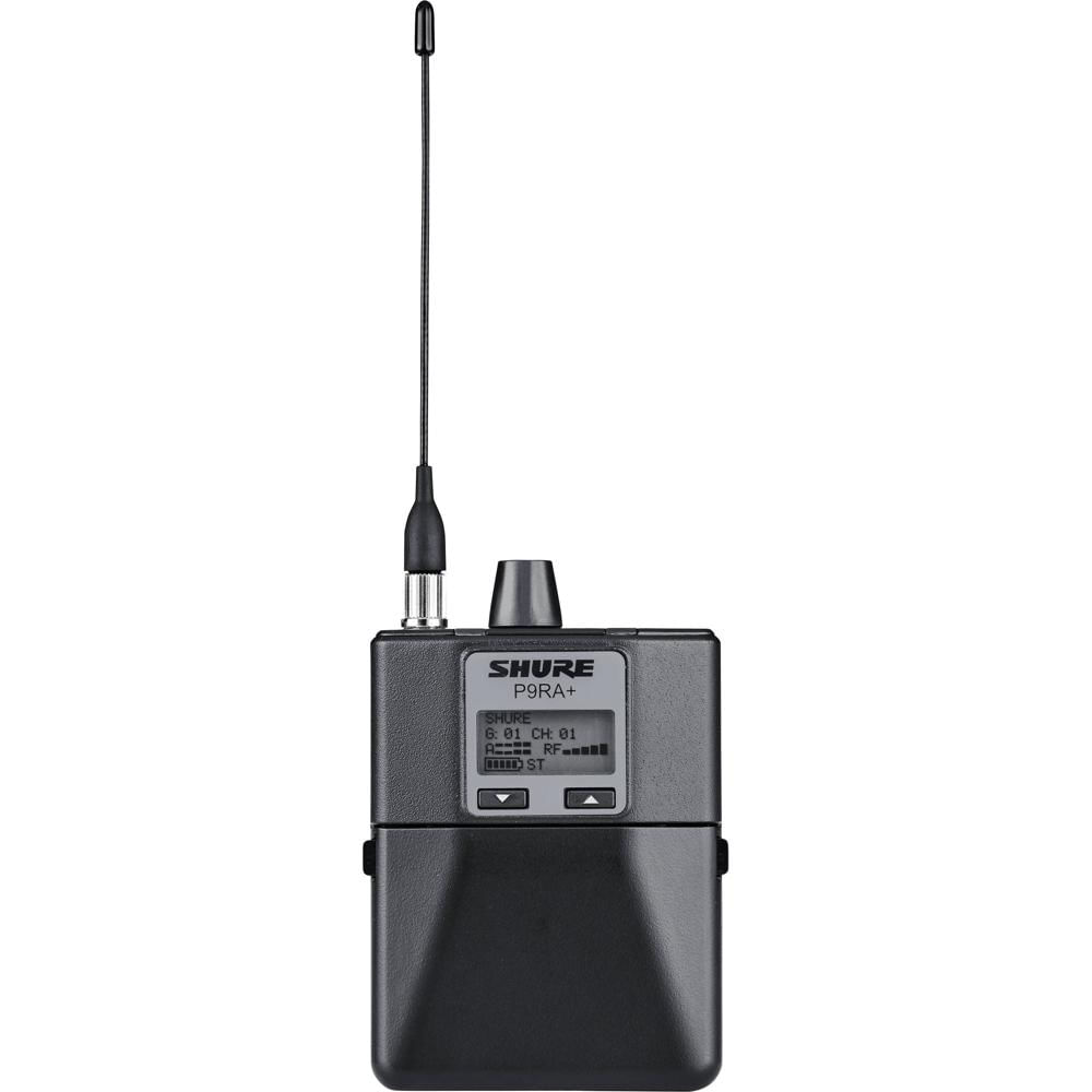 Shure P9RA+ Receptor Inalámbrico de Cuerpo para Sistema de Monitoreo Personal PSM 900 - H