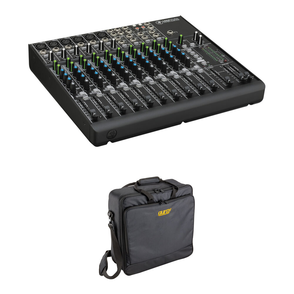 Mackie Mixer 1402VLZ4 14 Canales con Bolsa de Transporte, 6 Preamps Onyx, 3-Bandas EQ, Pha