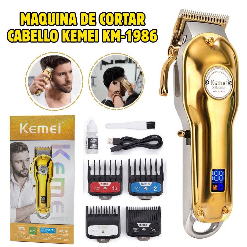 Maquina de Cortar Cabello KEMEI KM1986