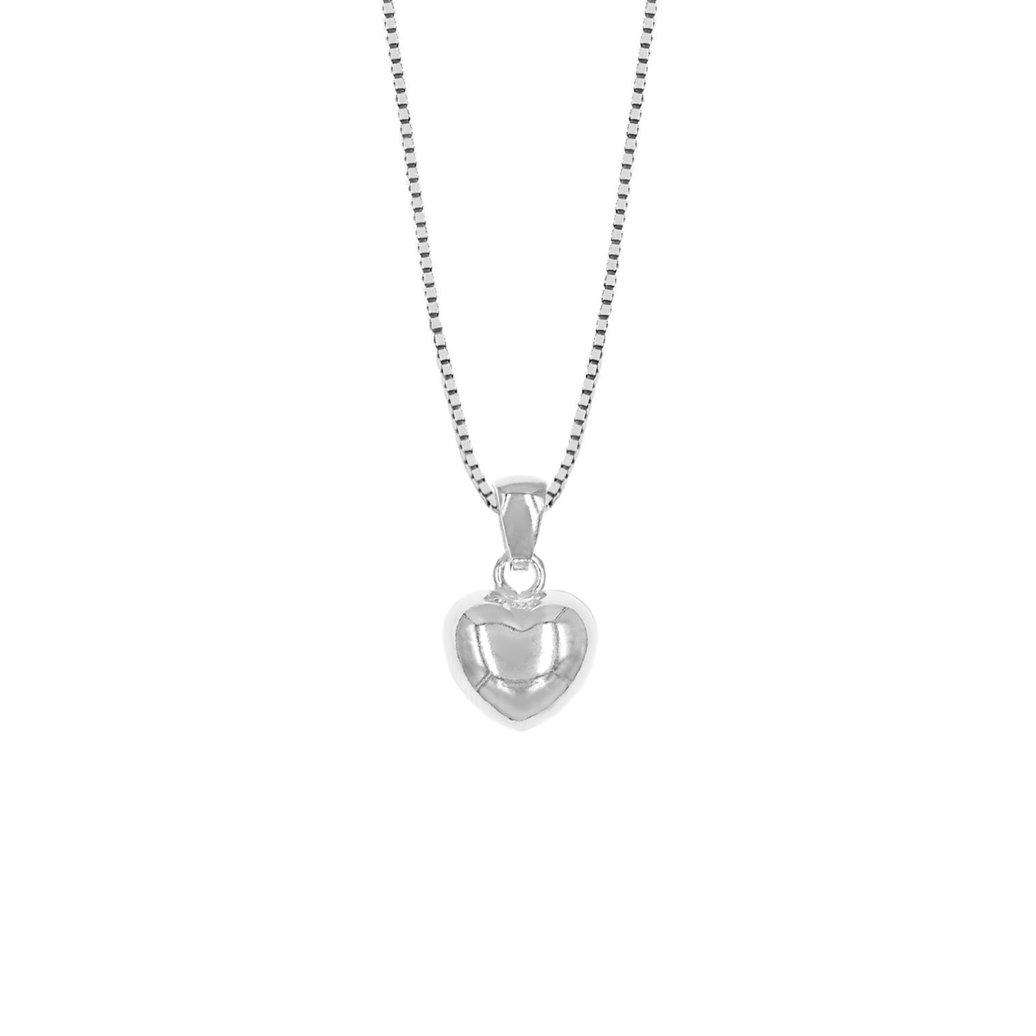 Collar Plata 925 Corazón Casual Mujer Baliq