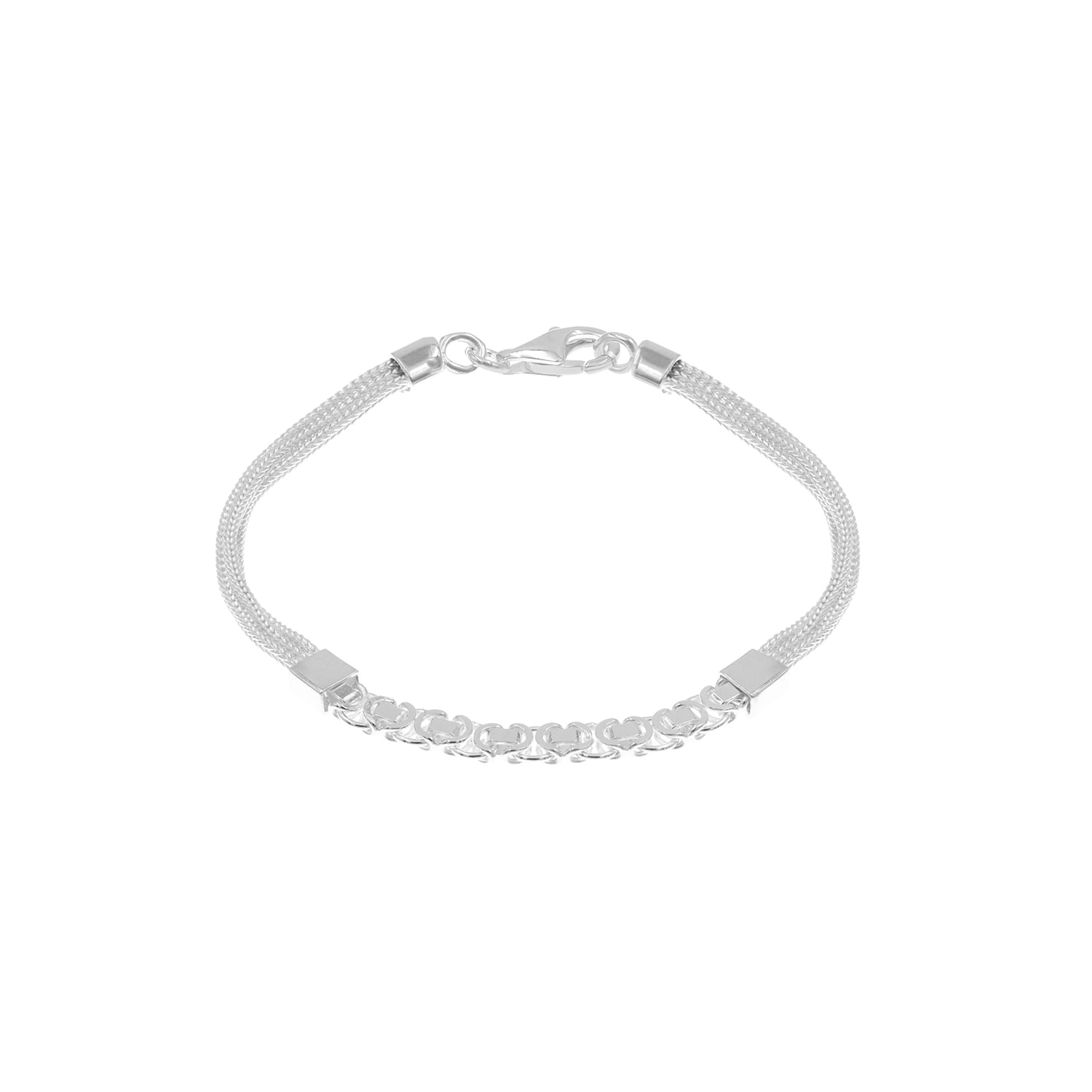 Pulsera Plata 925 Eslabón Hombre Baliq