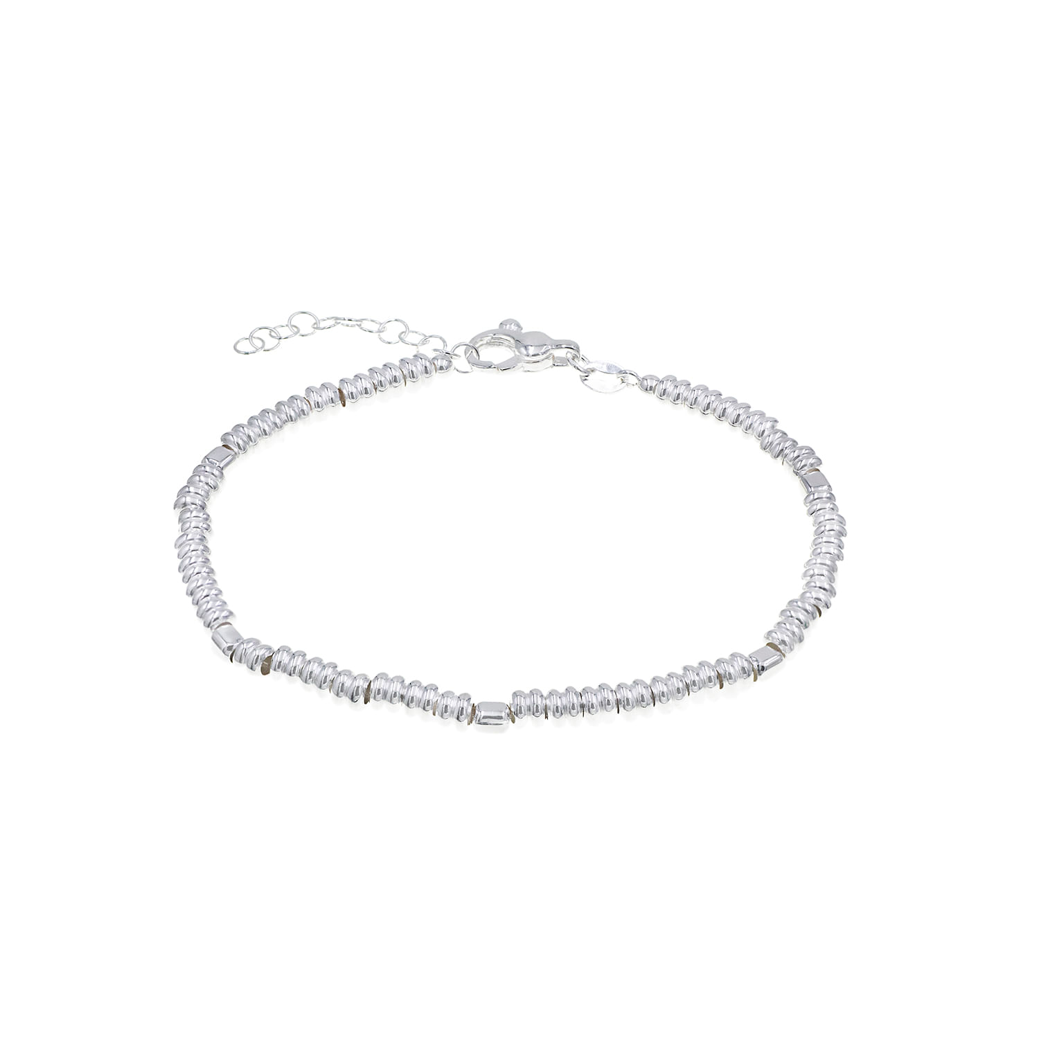 Pulsera Plata 925 Bolitas Hombre Baliq