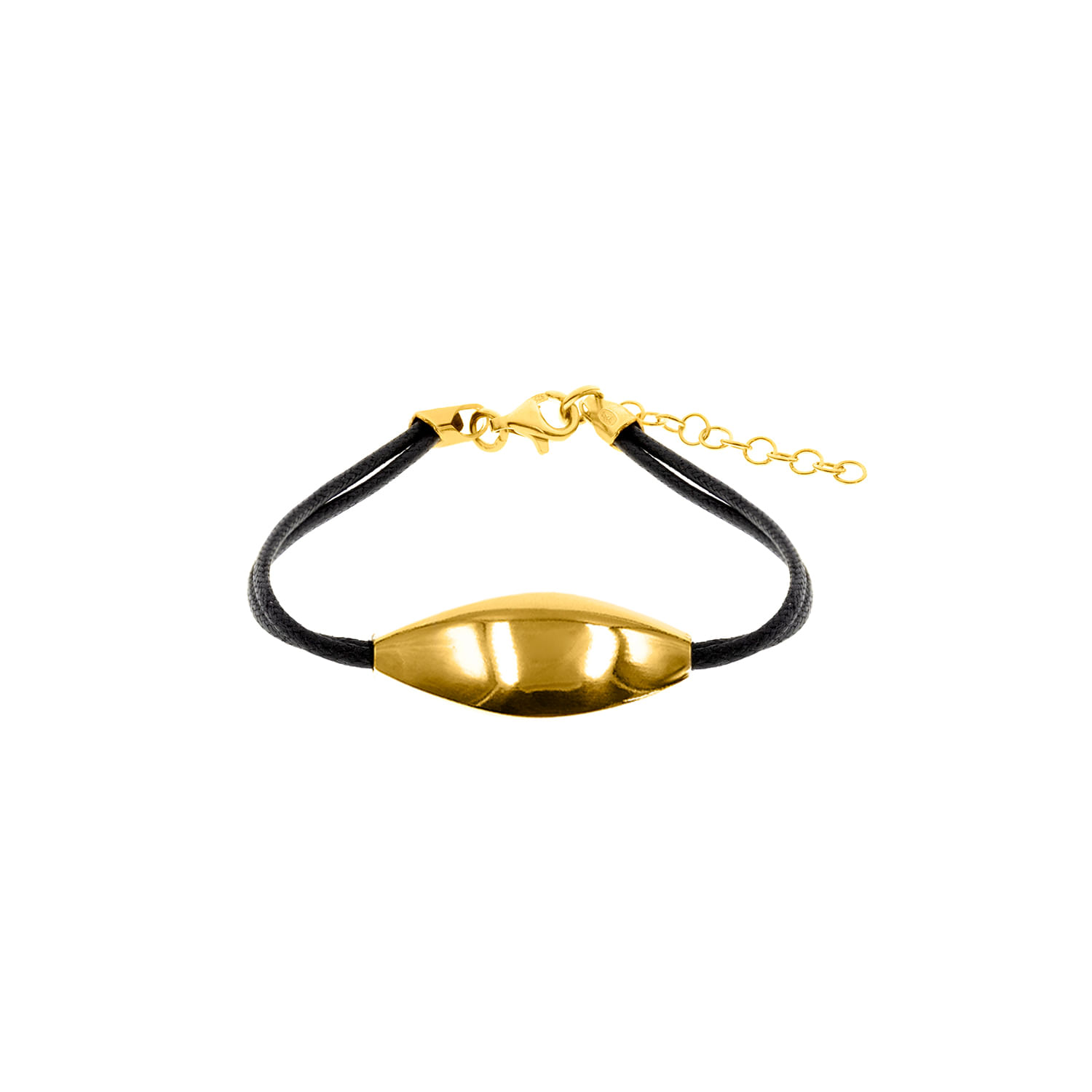 Pulsera Goldensilver Cuero Drops Mujer Baliq