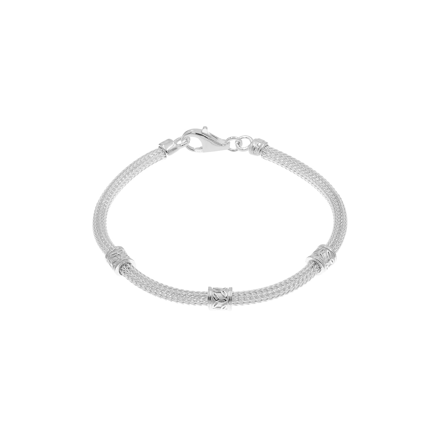 Pulsera Plata 925 Espiga Hombre Baliq