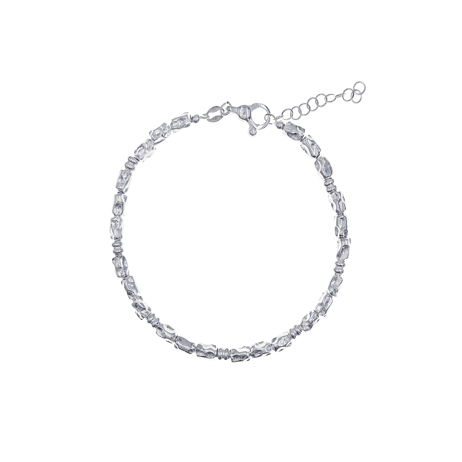 Pulsera Plata 925 Cubos Hombre Baliq