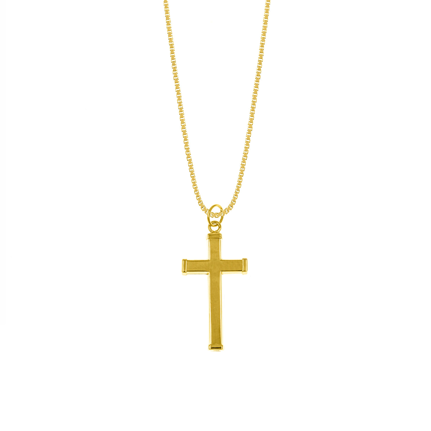 Collar Oro 18K Cruz Mujer Baliq