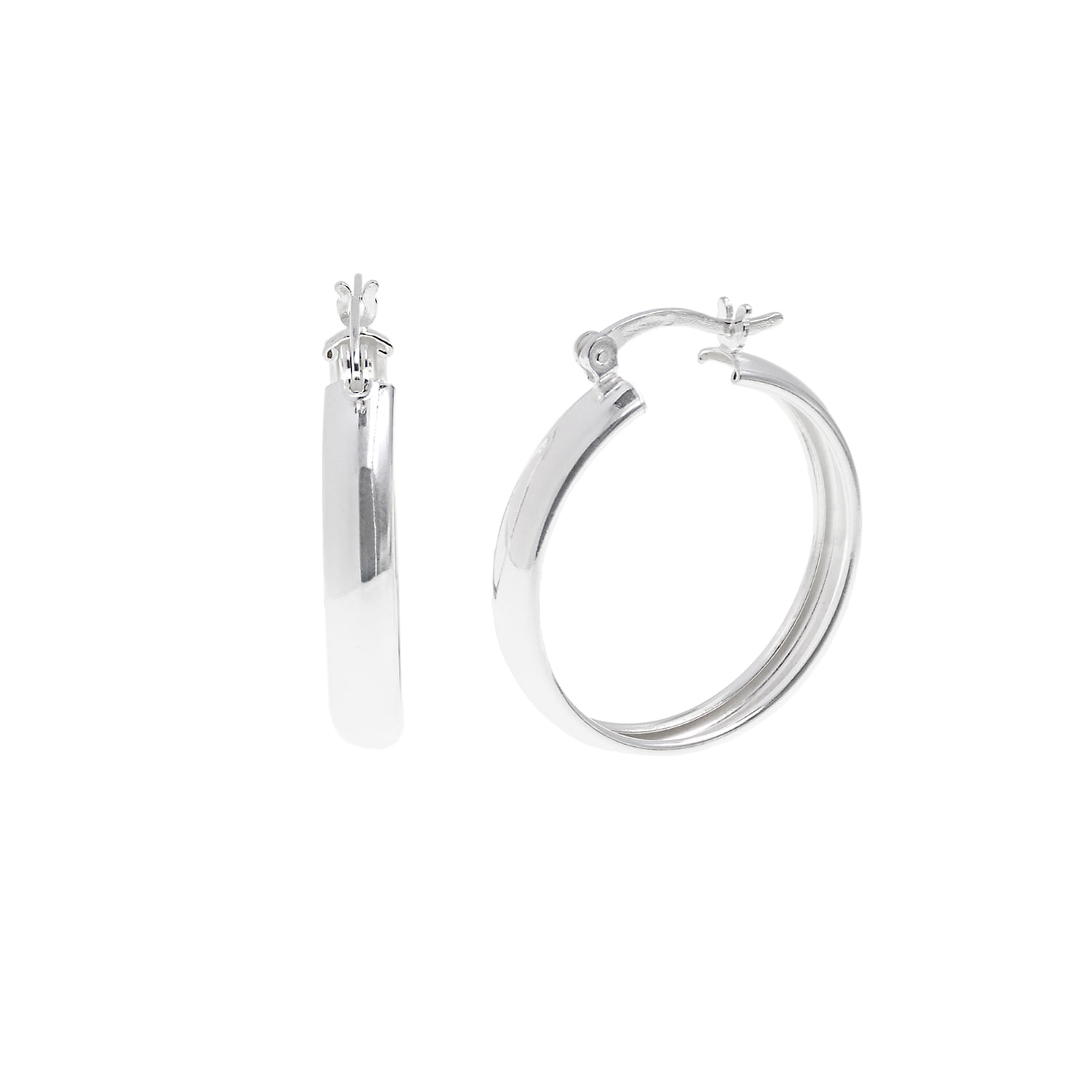 Argollas Plata 925 Casual Mujer Baliq