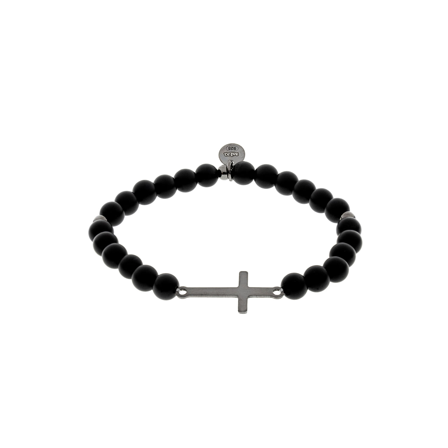 Pulsera Plata 925 Bolas & Cruz Mujer Baliq