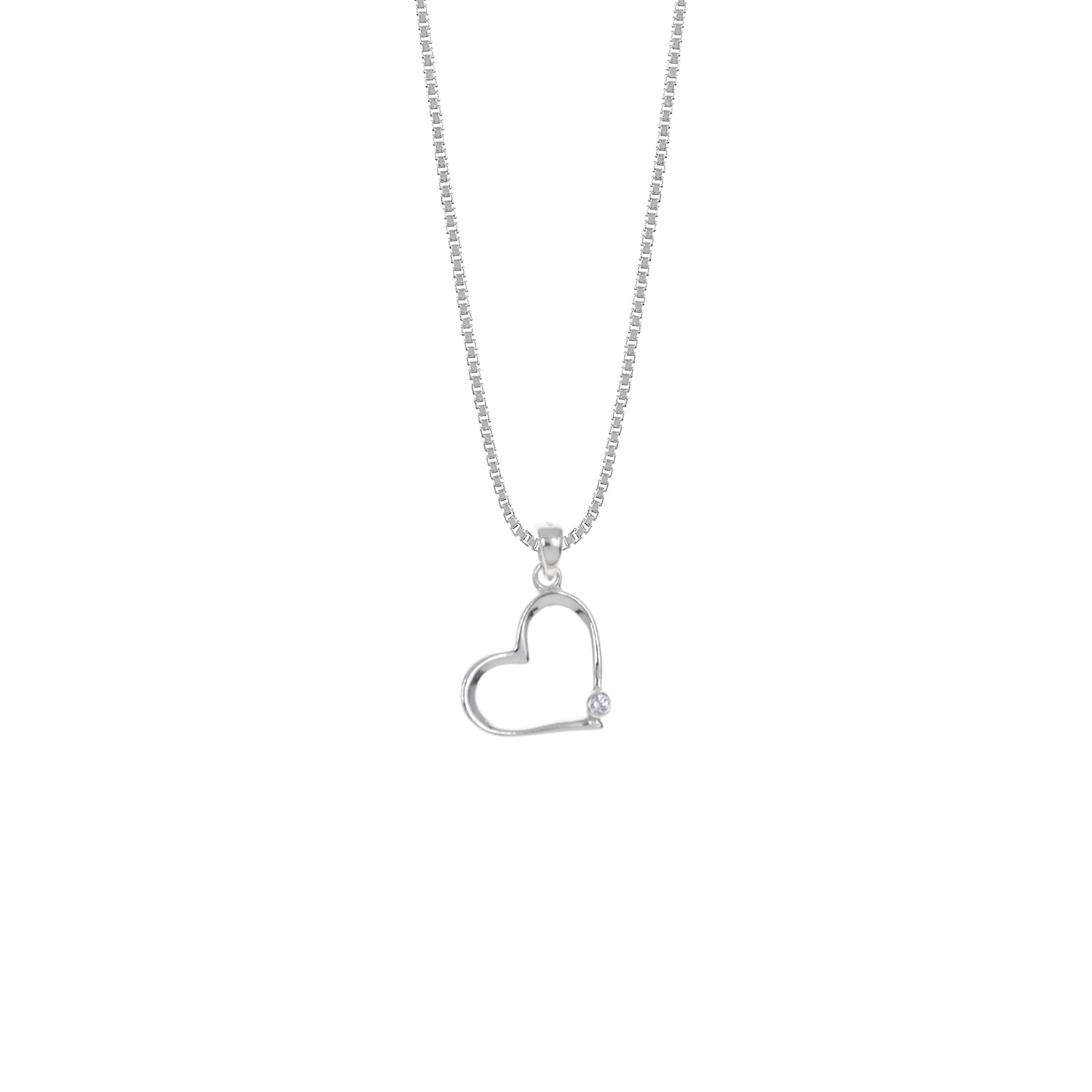 Collar Plata 925 Corazón Mujer 1 Baliq