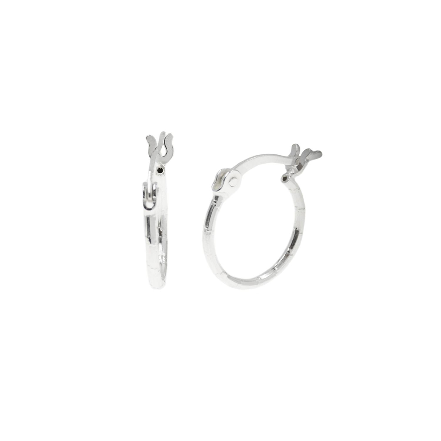 Argollas Plata 925 Texturada Mujer Baliq