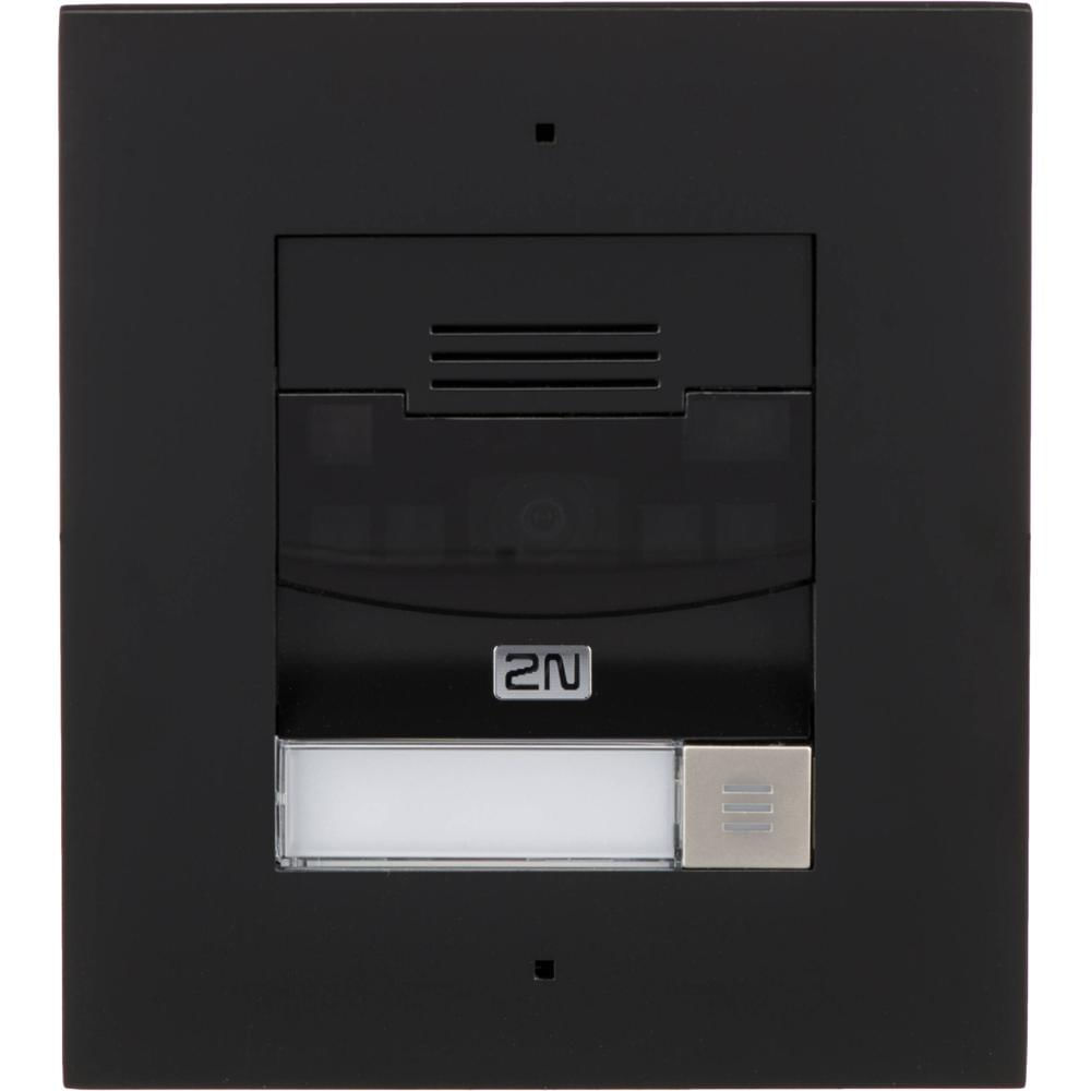 2N Intercom System IP Solo con Cámara - Montaje Empotrado, Negro, HD con Visión Nocturna