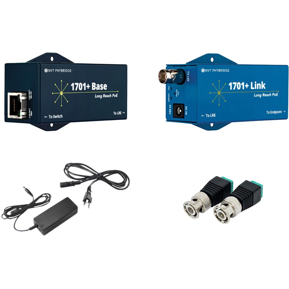 NVT Phybridge Extender Kit NV-EC1701PLS-XKIT 1701+ con Adaptador y Fuente de Poder
