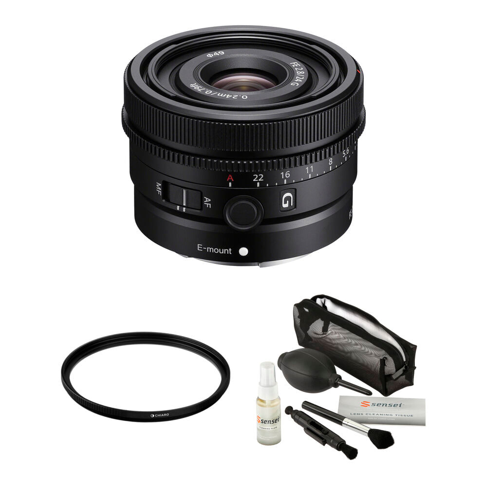Sony FE 24mm f/2.8 G Lente - E-Mount, Apertura f/2.8 a f/22, Resistente al Polvo y la Hume