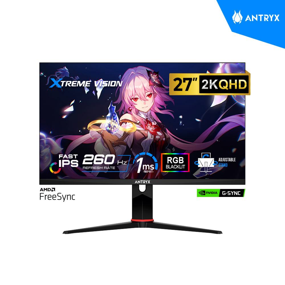 Monitor Gaming Antryx Xtreme Vision IPX2755QPXOP 27 QHD 2560x1440 260Hz 1ms HDMI DP Pivot
