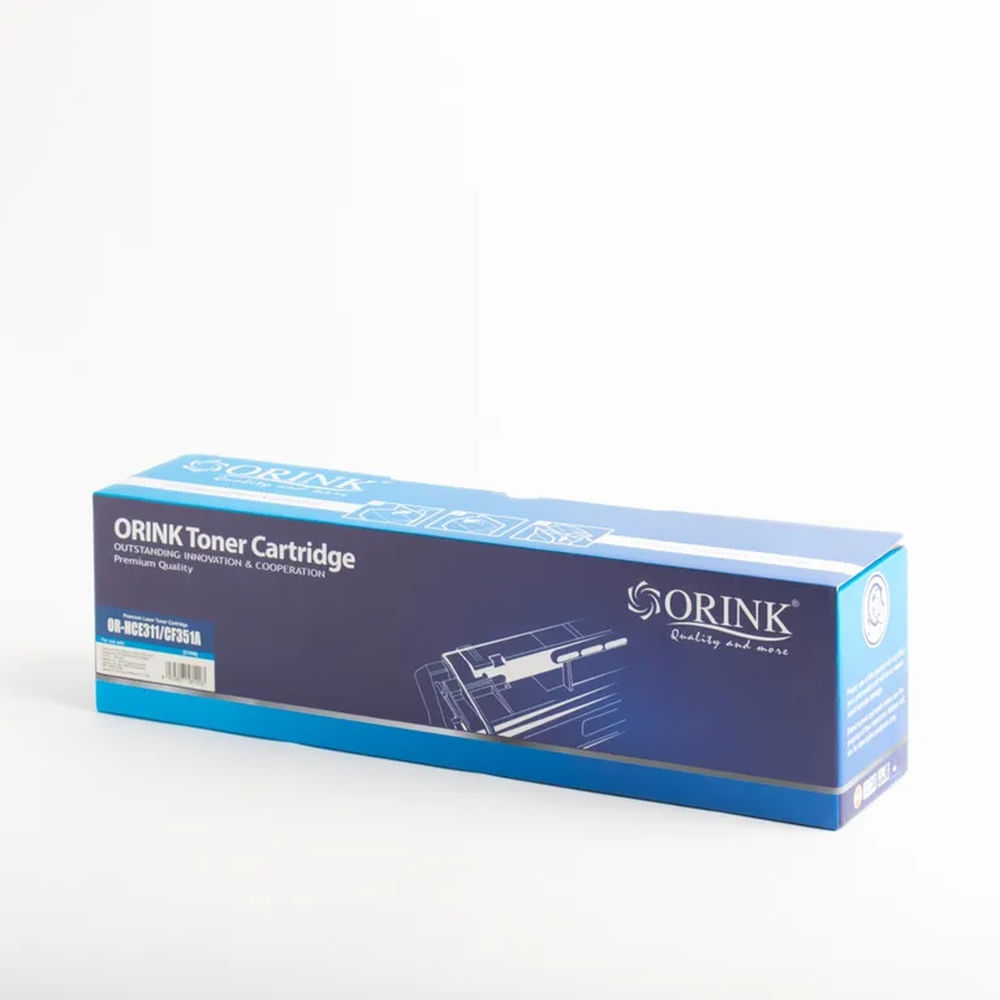 Tóner Compatible Orink HCE 311 - CF 351A Azul Cyan para HP