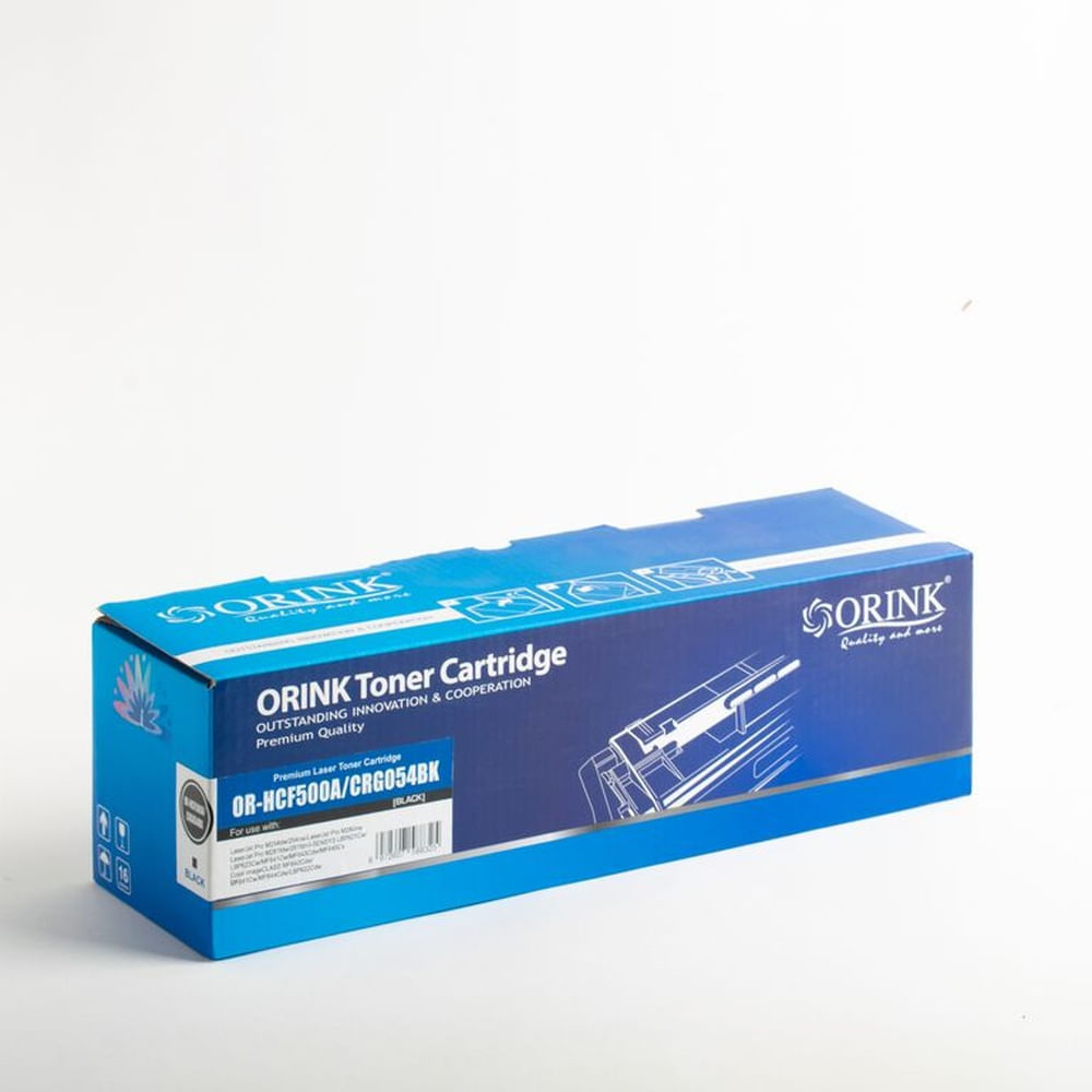 Tóner Compatible Orink HCF 500A CRG 054 BK Negro Black para HP