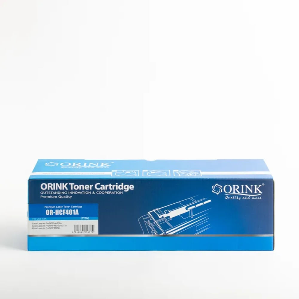 Tóner Compatible Orink HCF 401A  CRG 045 C Azul Cyan para HP