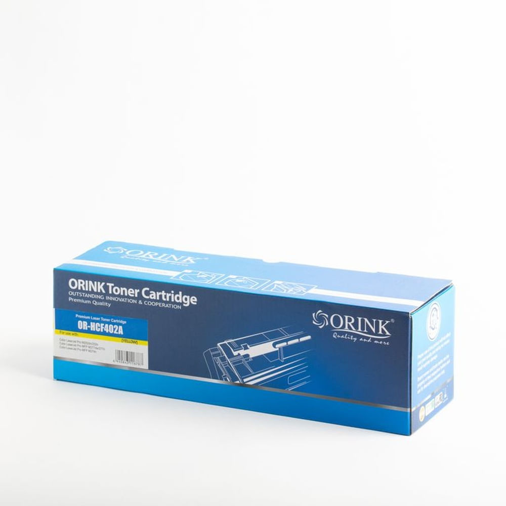 Tóner Compatible Orink HCF 402A CRG 045 Y Amarillo Yellow para HP