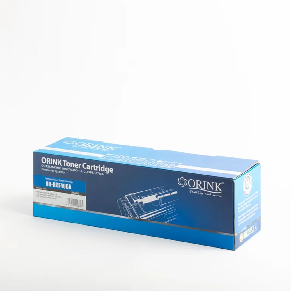 Tóner Compatible Orink HCF 400 A o CRG 045 BK Negro Black para HP
