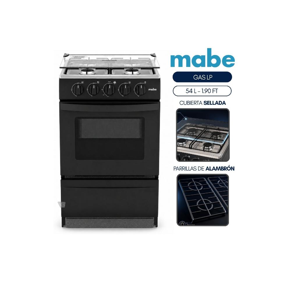 Cocina de Piso a Gas 51 cm Negro Mabe EMP2000AN0