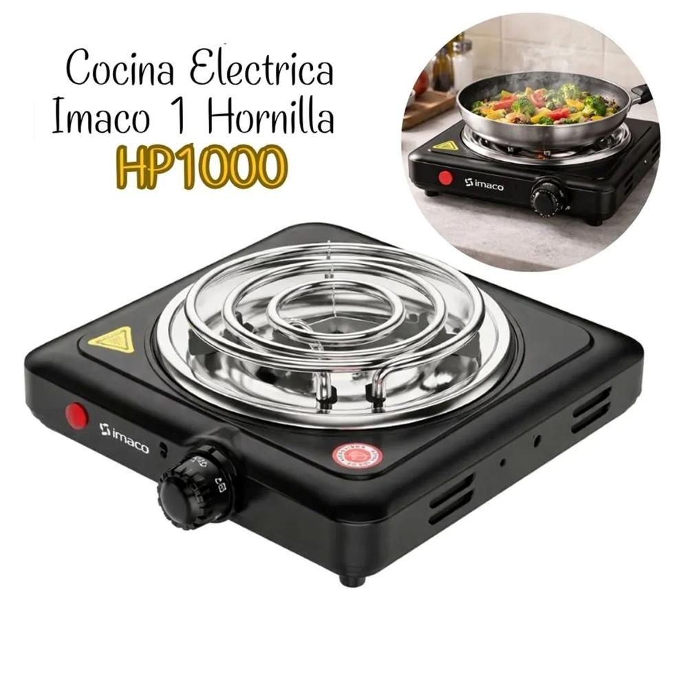 Cocina Eléctrica de mesa Imaco HP1000  1 hornilla Negro