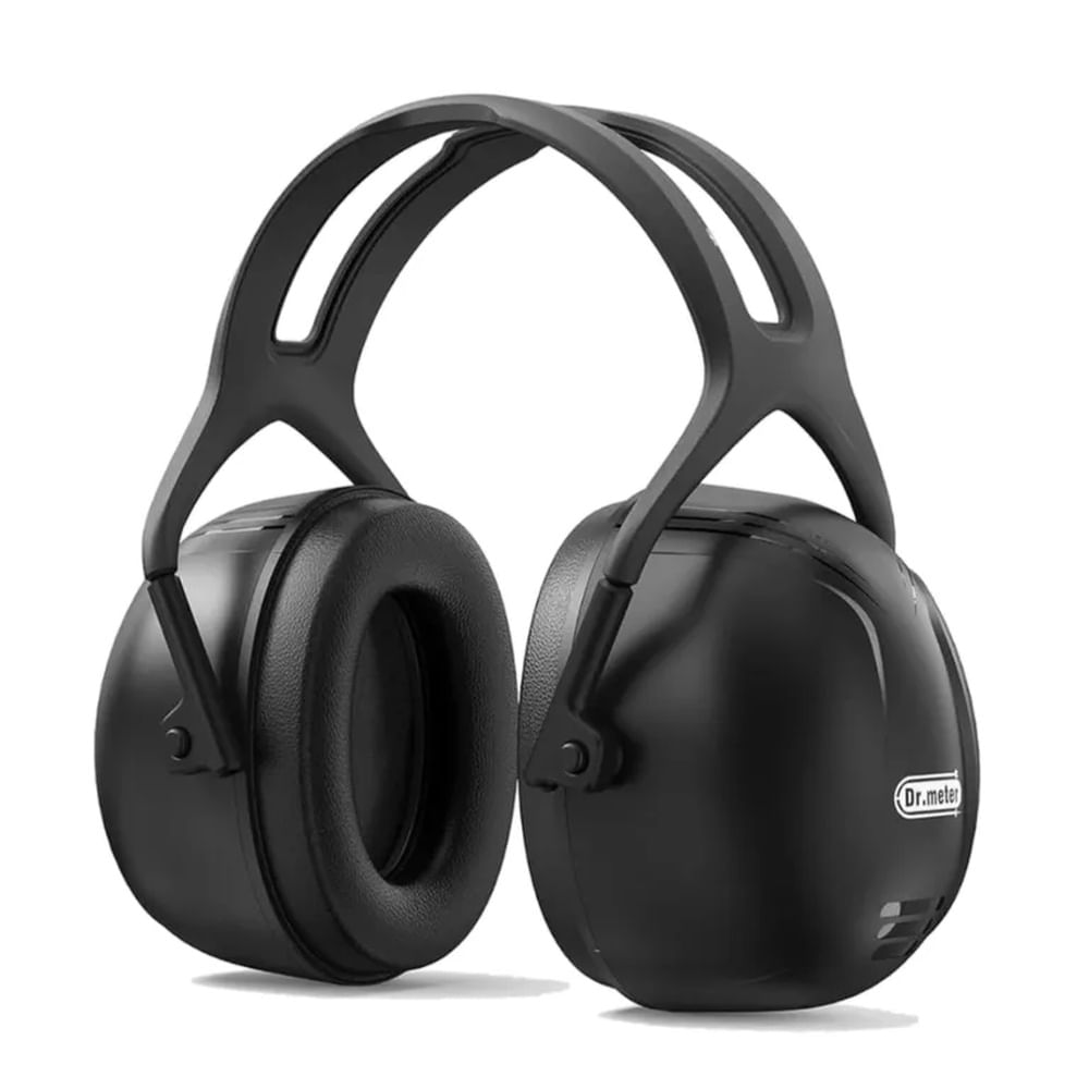 Audifonos Antiruido Orejeras Jovenes y Adultos tamaño Cabeza Grande Negro 35dB - DrMeet L Negro