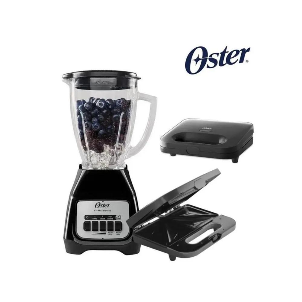 COMBO OSTER Licuadora 1.5LTS - Sandwichera para 2 sándwiches