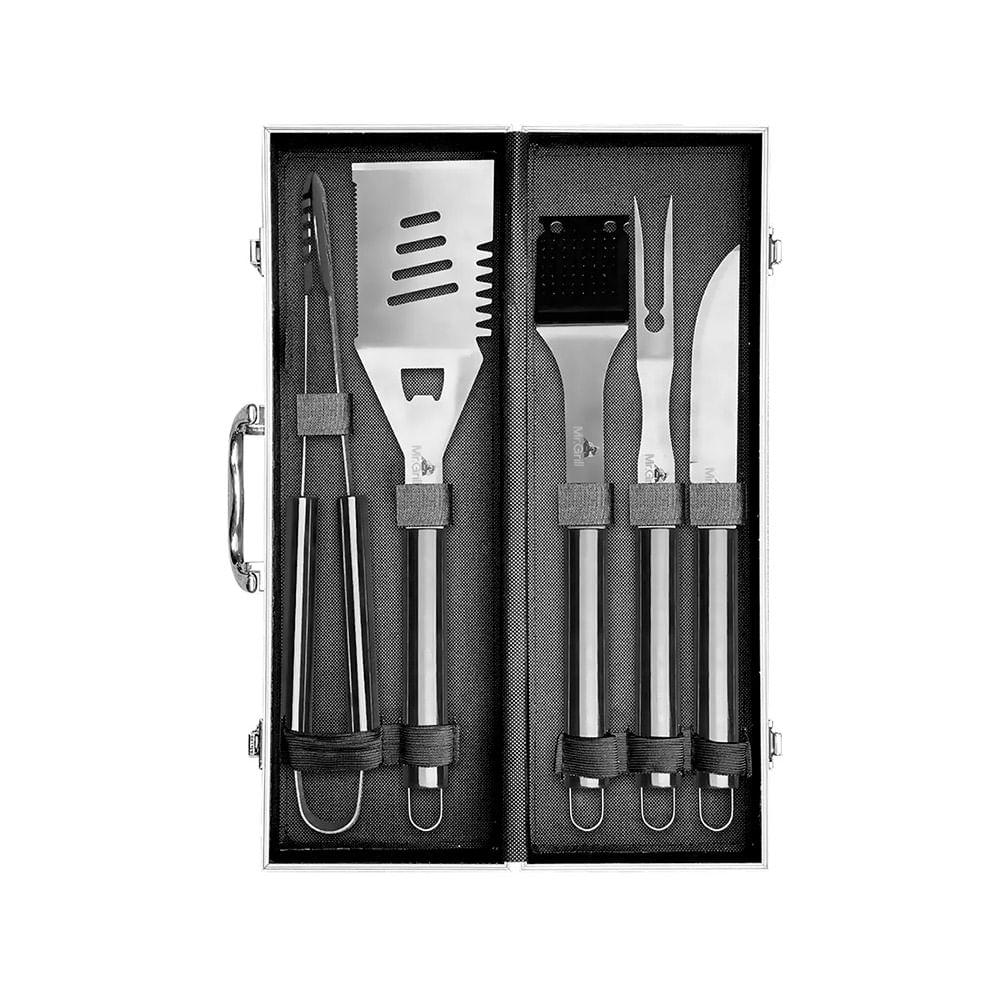 Kit de Utensilión BBQ Mr Grill Maletín de 5 Piezas